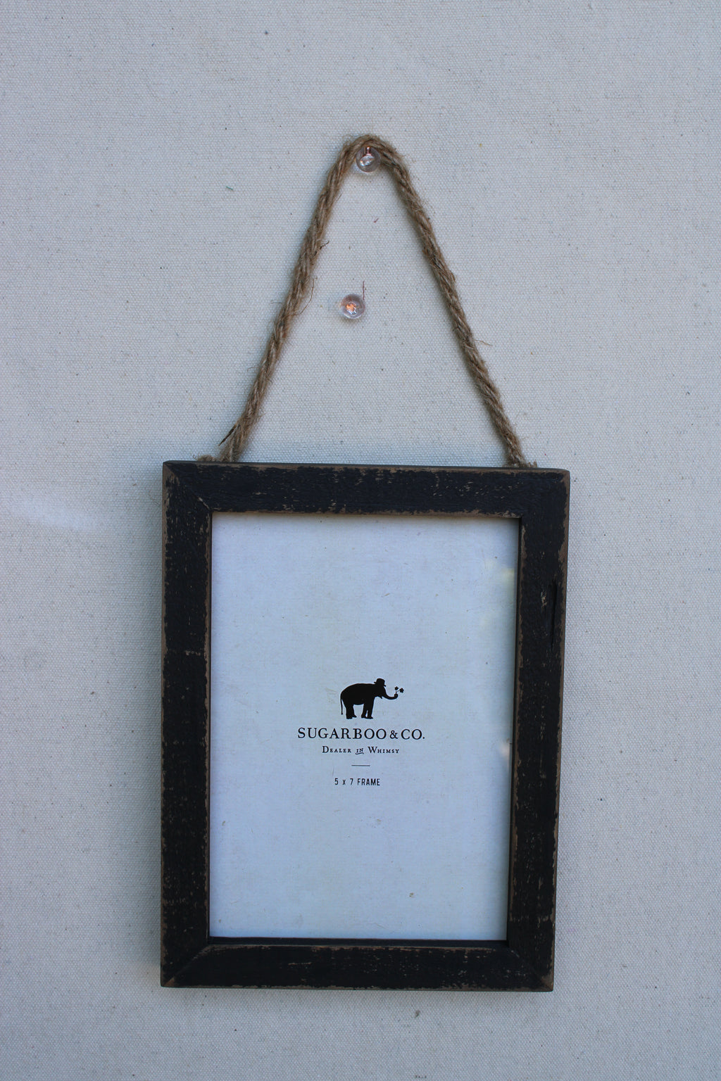Black Wood Frame 5x7 - Vertical w/ Jute