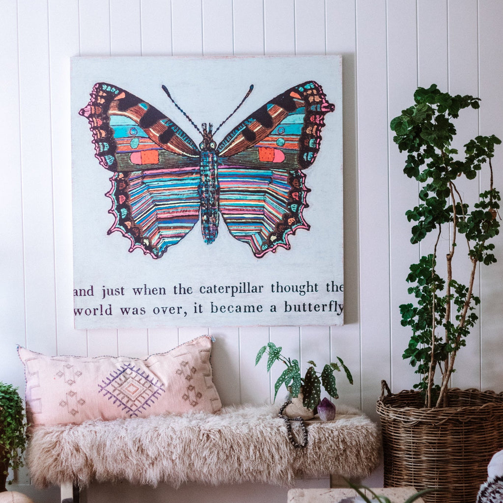 Butterfly Art Print - Gallery Wrap
