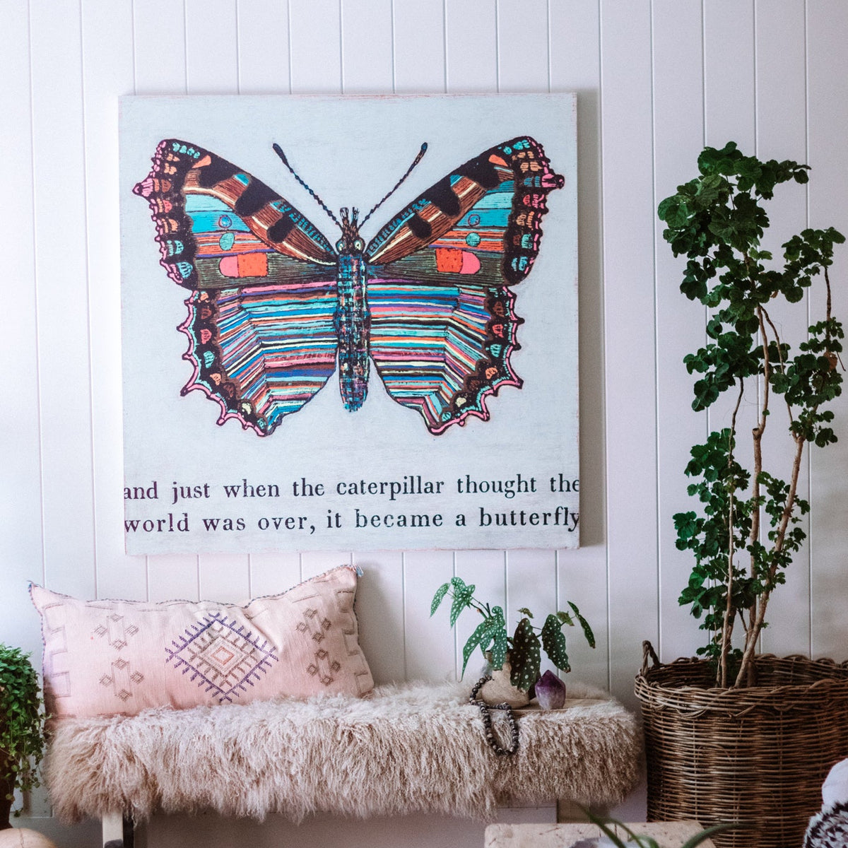 Butterfly Art Print - Gallery Wrap