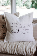 ***Shine Embroidered Pillow 24x24