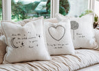 Dreams Are Free Embroidered Pillow 24x24 - Beige