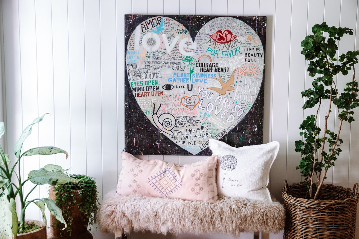 Choose Love Art Print in Black - Quick Ship