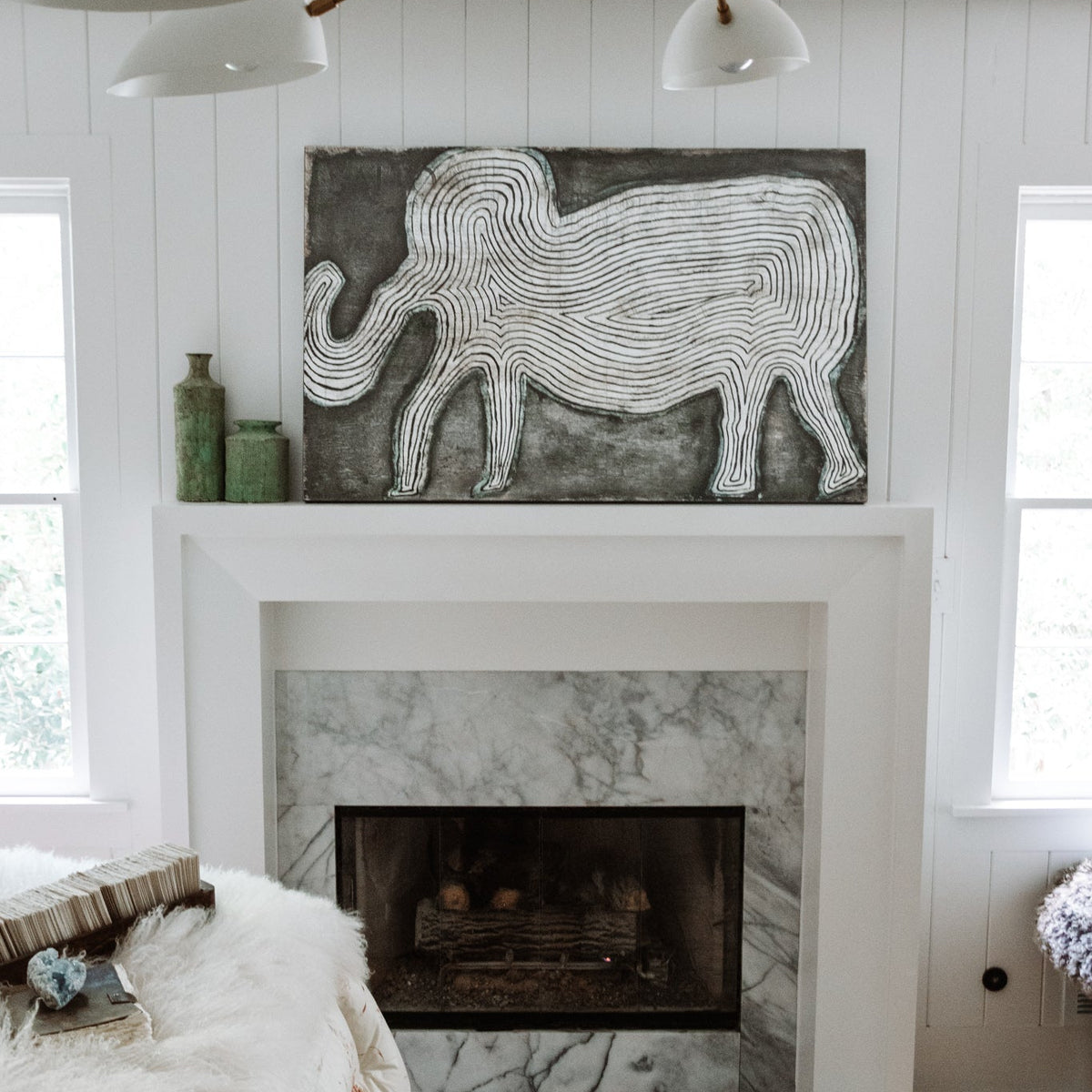 Elephant In The Room Art Print - Gallery Wrap