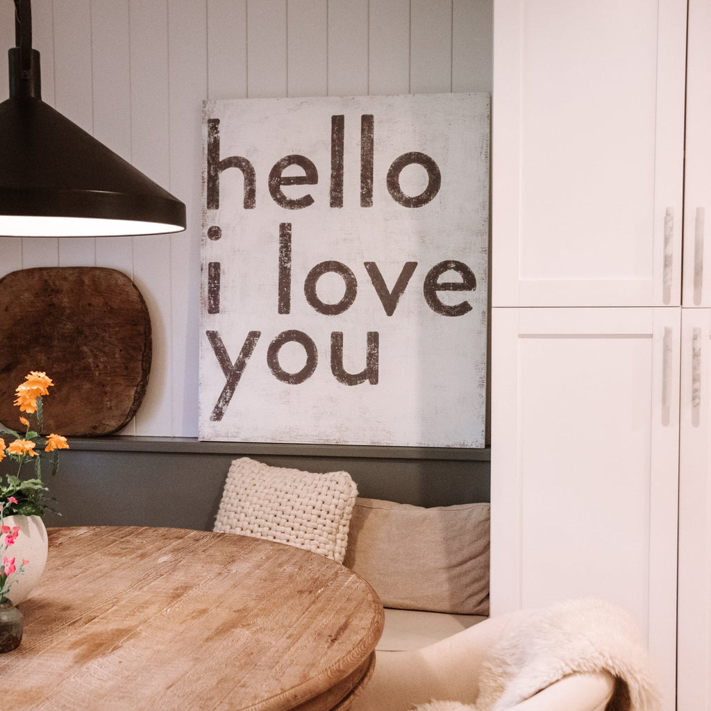 Hello I Love You Art Print