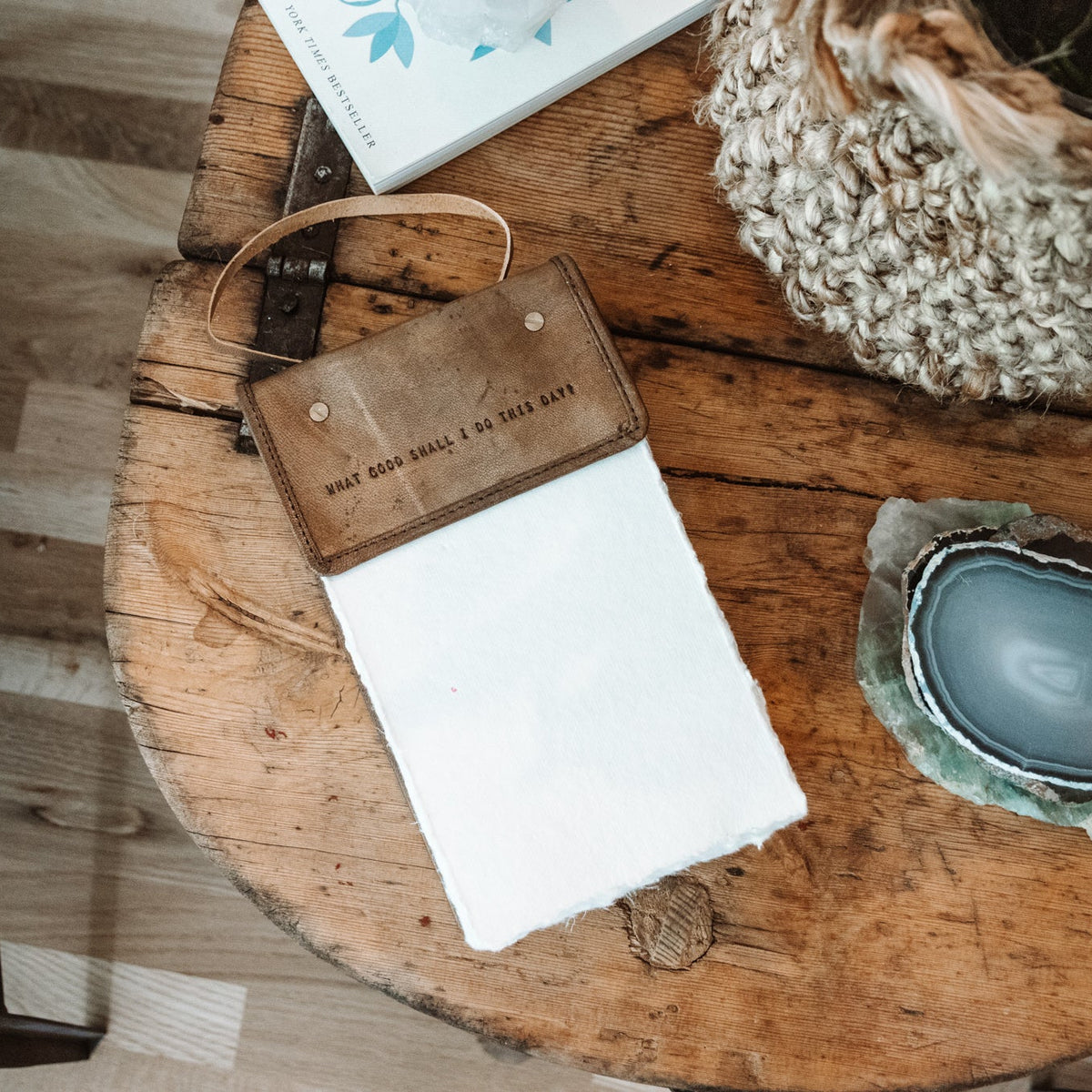 ***What Good Shall I Do Hanging Leather Journal