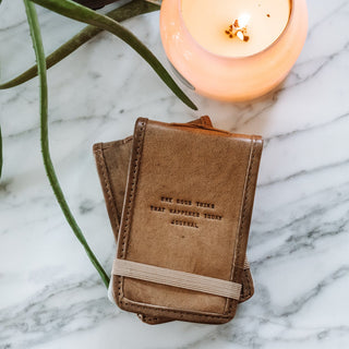 One Good Thing Mini Signature Leather Journal - Maple