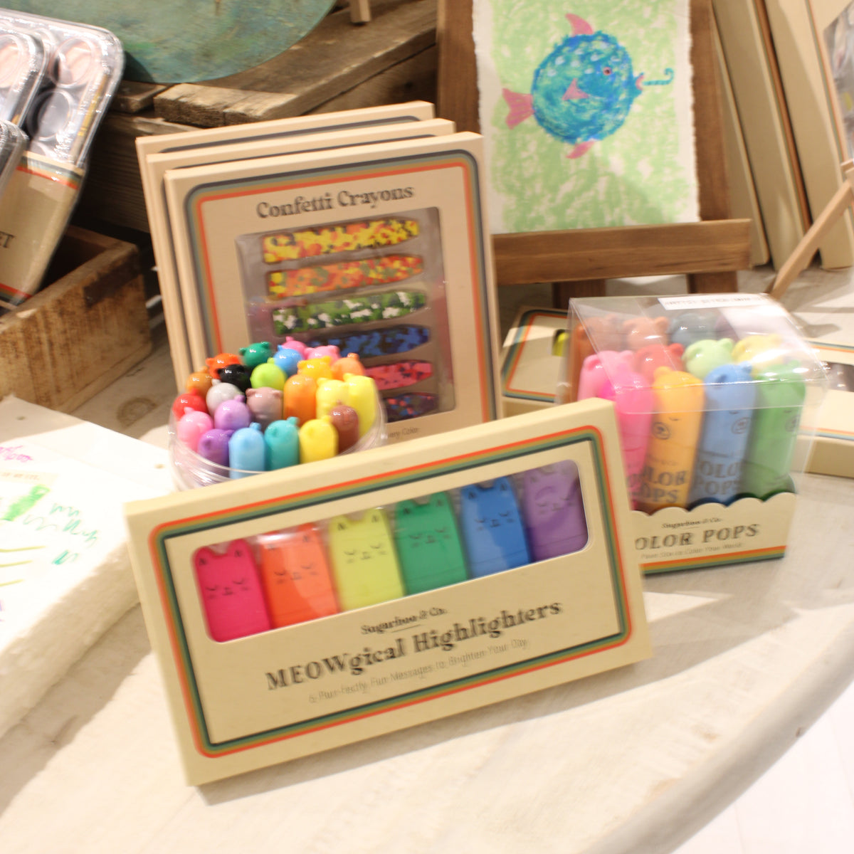 ***Confetti Crayons - 6 Count
