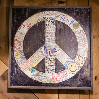 Choose Peace Art Print in Black - Gallery Wrap