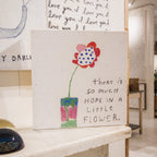So Much Hope Flower Art Print - Grey Wood