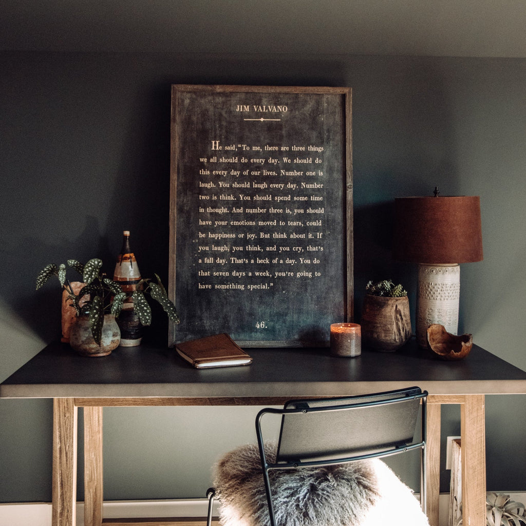 Jim Valvano Art Print - Grey Wood