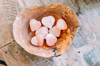 Heart Shaped Himalayan Salt Stones - Set of 36