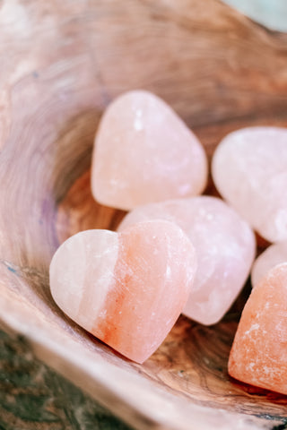 Heart Shaped Himalayan Salt Stones - Set of 36