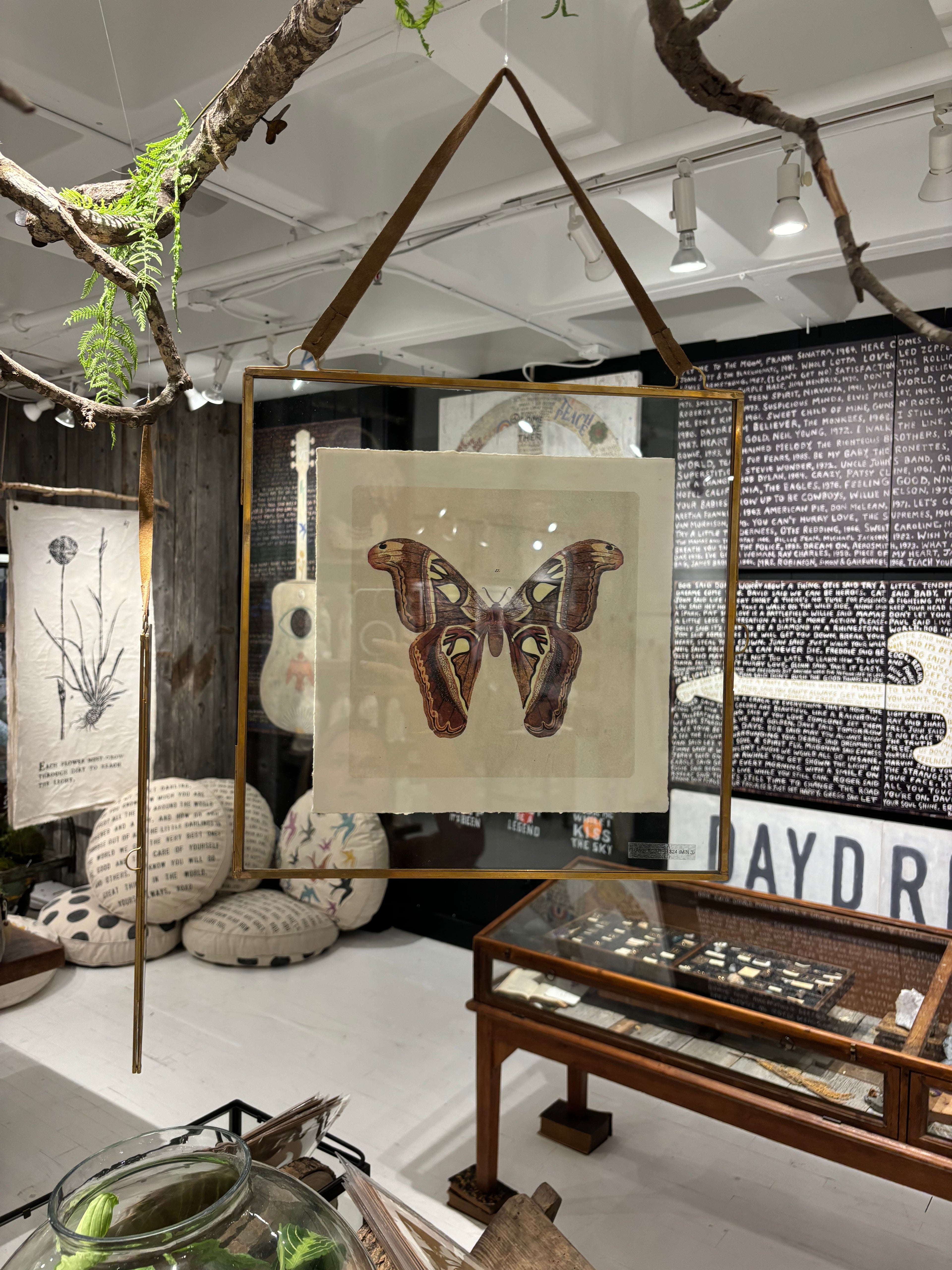 Square Brass Hanging Frame