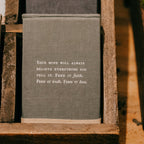 Faith Truth Love Fabric Notebook