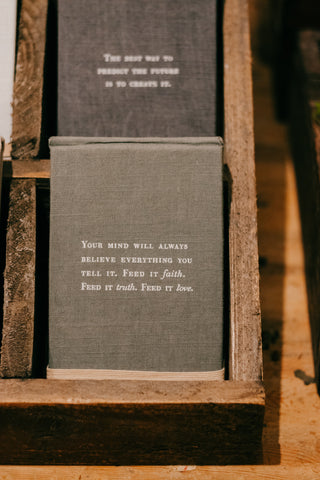 Faith Truth Love Fabric Notebook