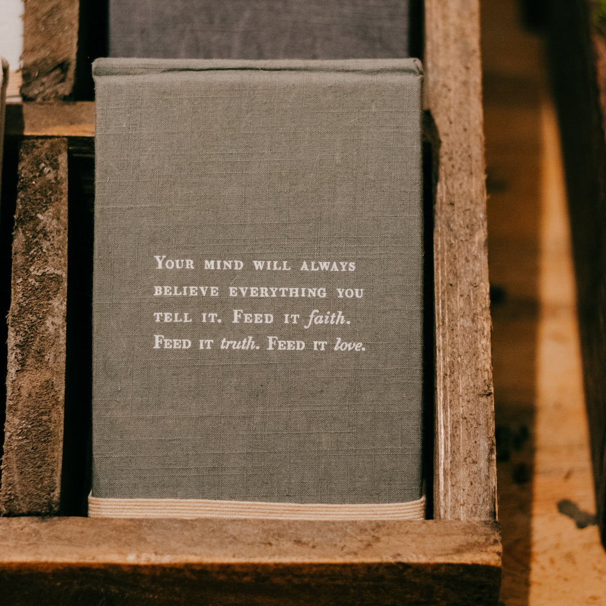Faith Truth Love Fabric Notebook