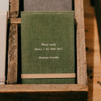 What Good Shall I Do Fabric Notebook