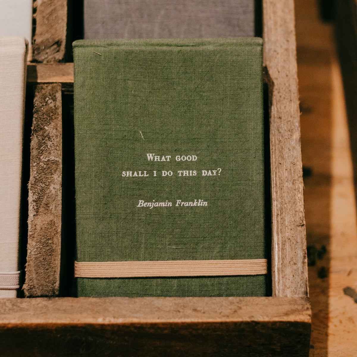 What Good Shall I Do Fabric Notebook