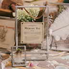 ***Hanging Glass and Zinc Memory Box - 8x5x2