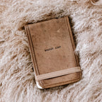 Bucket List Mini Signature Leather Journal - Maple