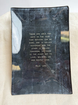 Dalai Lama Large Decoupage Plate