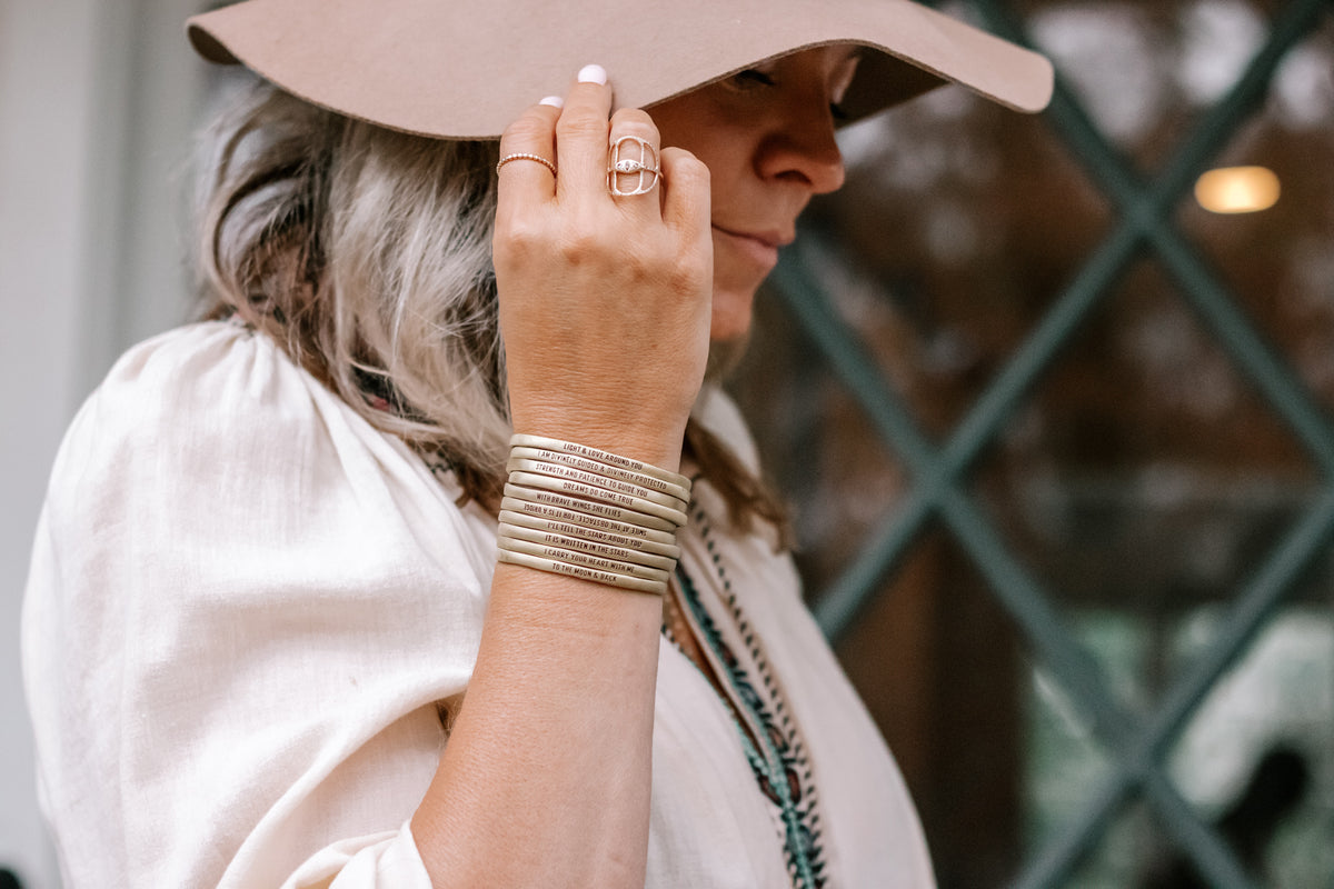 ***Life Is Beauty Full Silver Cuff