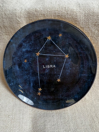 Libra Mini Round Decoupage Plate- 4"