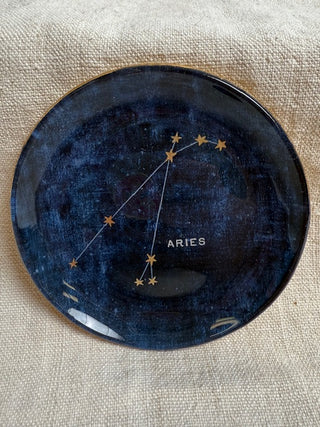 Aries Mini Round Decoupage Plate- 4"