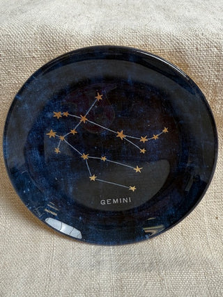 Gemini Mini Round Decoupage Plate- 4"