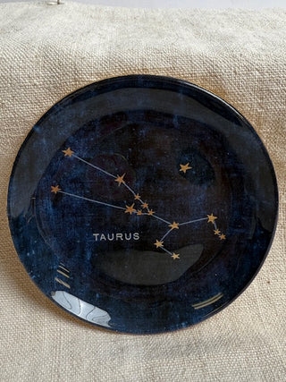 Taurus Mini Round Decoupage Plate- 4"