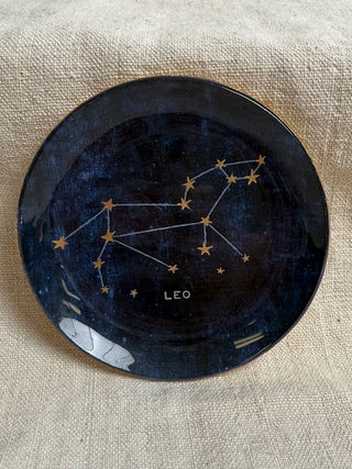 Leo Mini Round Decoupage Plate- 4"