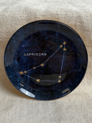 Capricorn Mini Round Decoupage Plate- 4"