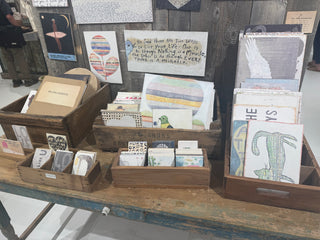 Recycled Pine Wood File Box Display