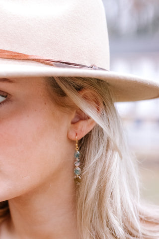 Earrings with Watermelon Tourmaline Discs may vary
