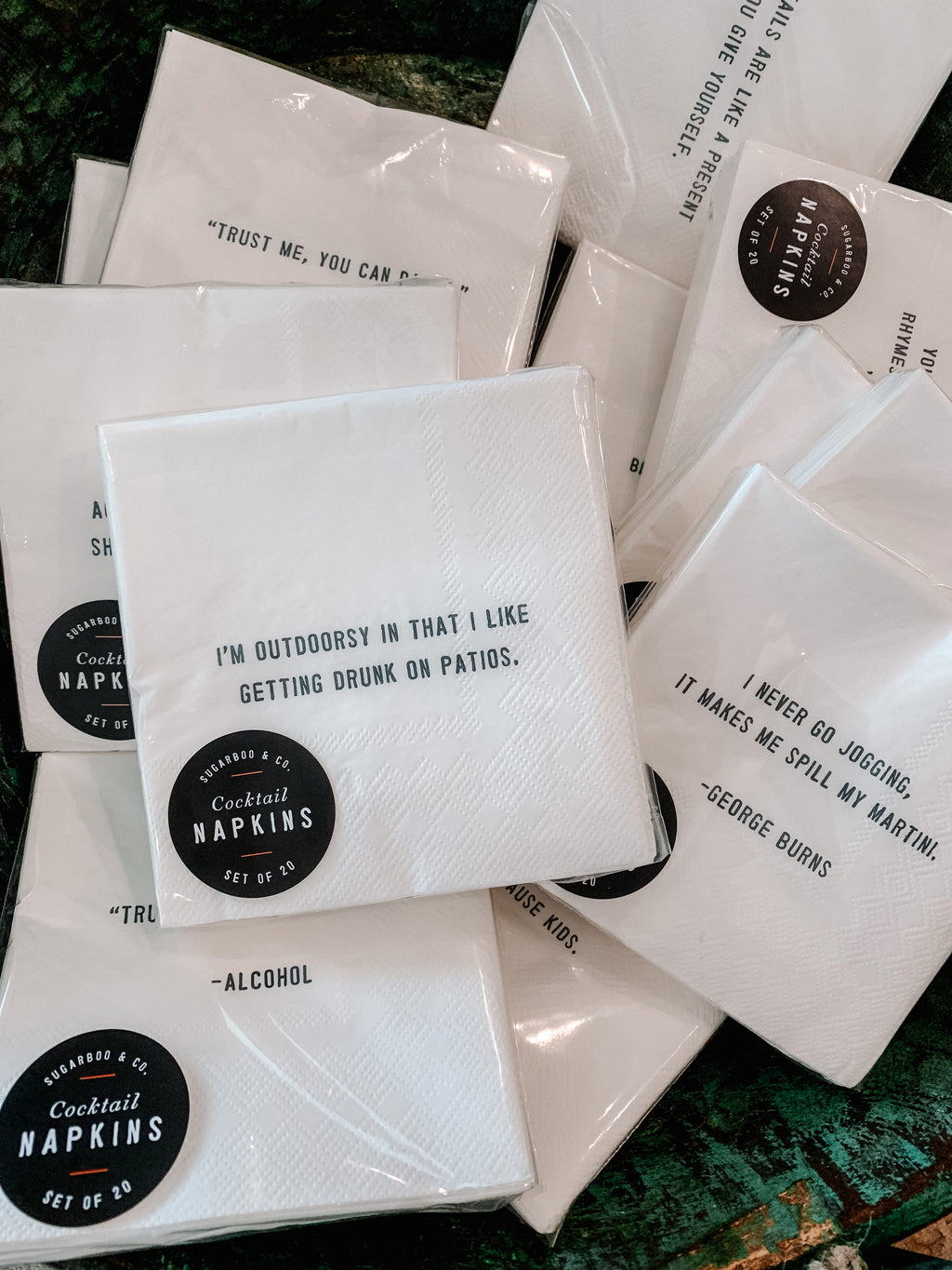 "I'm Outdoorsy" Cocktail Napkin Set (20pcs) Set Of 6