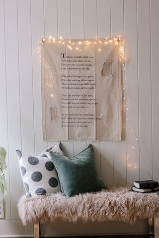 ***Twinkle Little Star Canvas Wall Hanging 31.5" x 40"