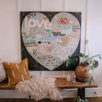 Choose Love Art Print in Black - Gallery Wrap