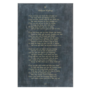 If - Poetry Collection  - Art Print