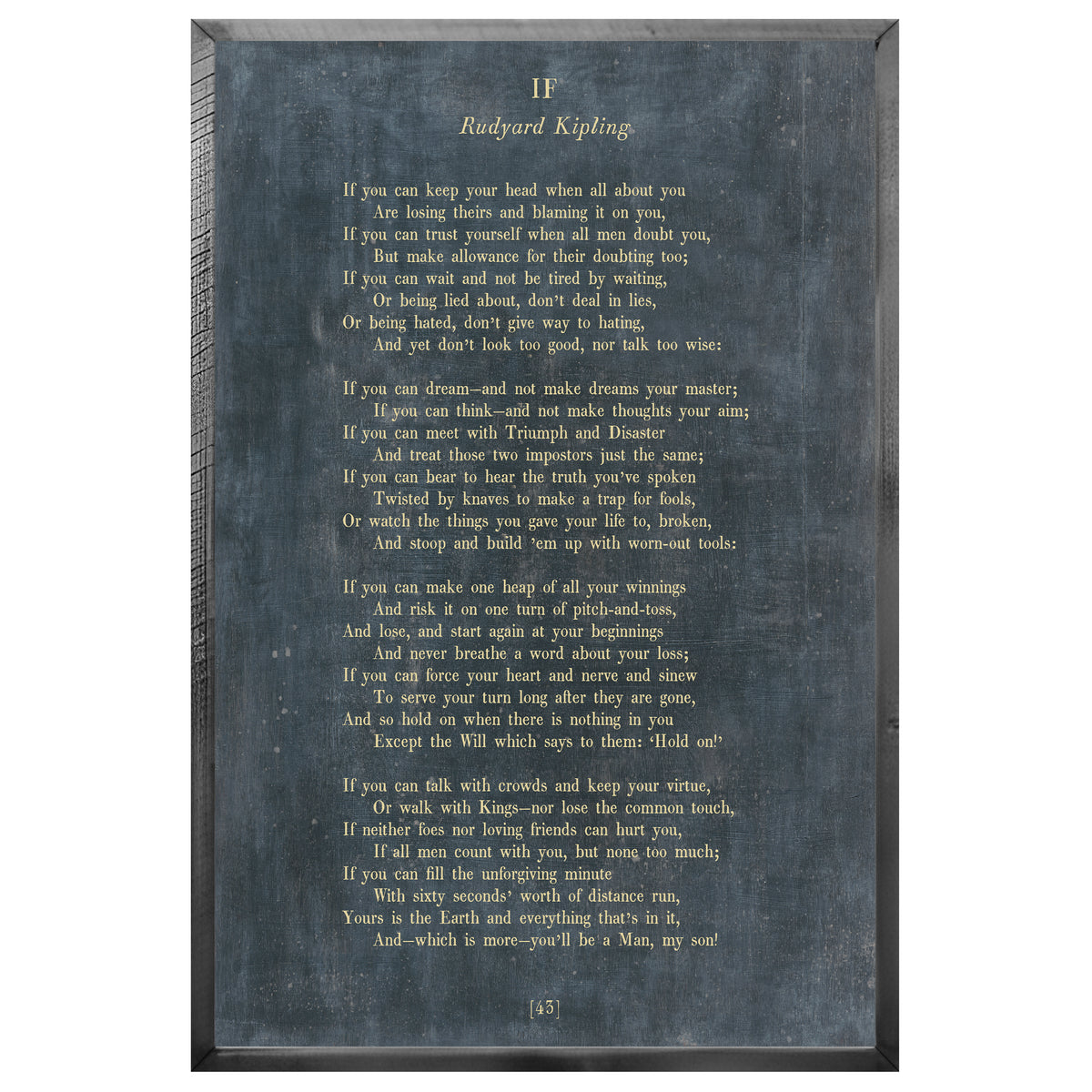 If Art Print - Poetry Collection