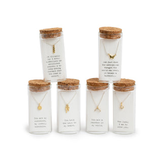 Message in a Bottle Brass Necklace Collection #4 - Assorted Set of 12