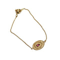 Organic Opal Pink Quartz Pendant Bracelet