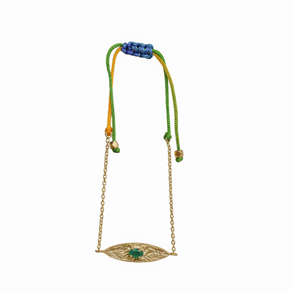 Adjustable Rainbow Thread Gold Bracelet