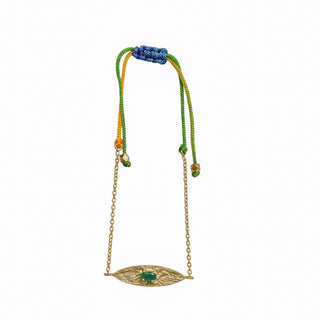Adjustable Rainbow Thread Gold Bracelet