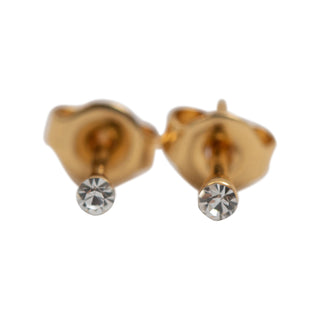 Tiny Crystal Stud Earrings