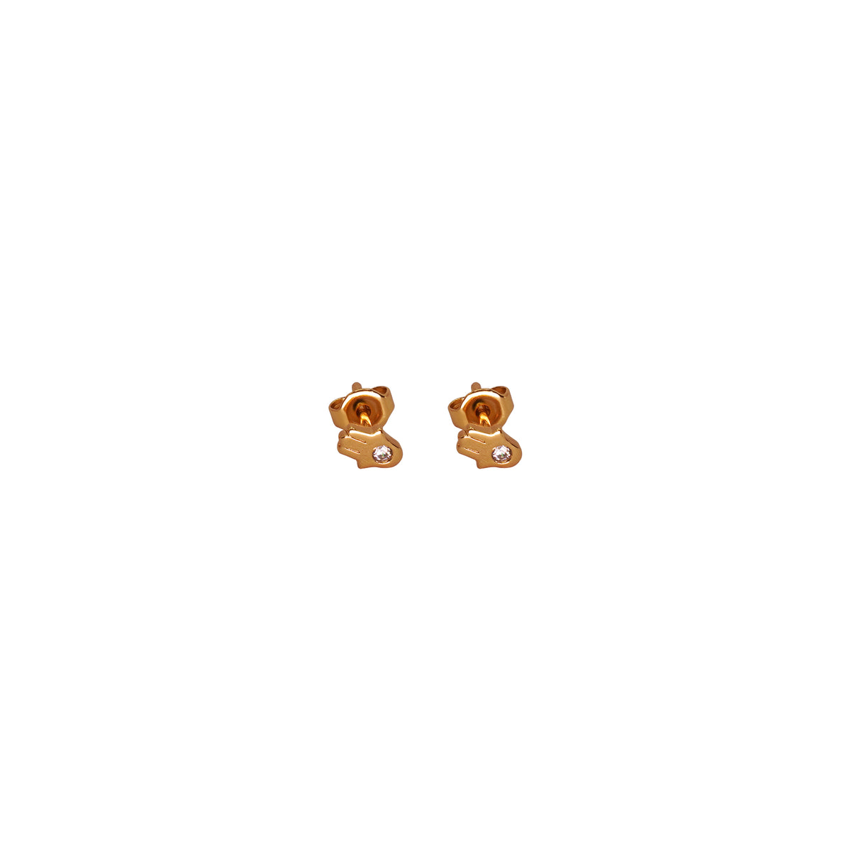 Hand Stud Tiny Earrings