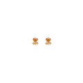 Tri Crystal Stud Tiny Earrings
