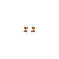 Single Bar Crystal Stud Tiny Earrings