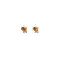 Crystal Bar Gold Stud Tiny Earrings