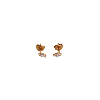 Tiny Marquise Crystal Stud Earrings