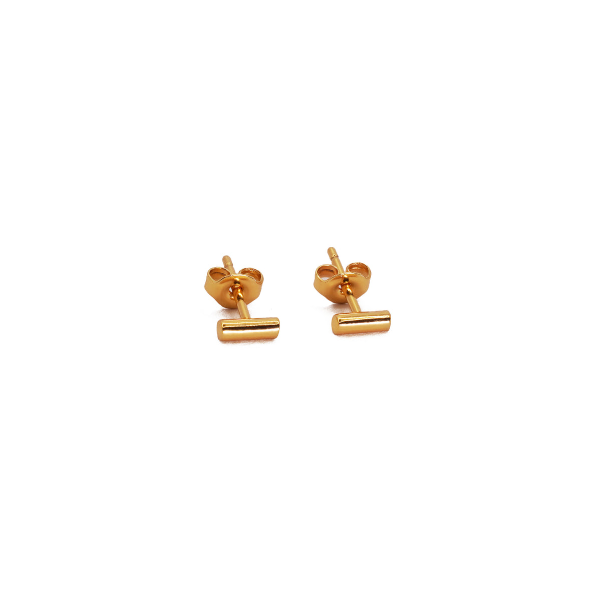 Tube Bar Stud Tiny Earrings